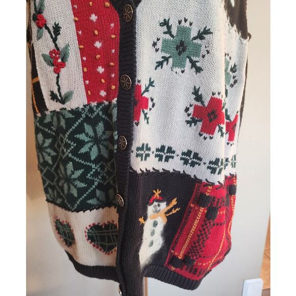 Festive Holiday Sweater Vest - Multicolor - Picture 9 of 15